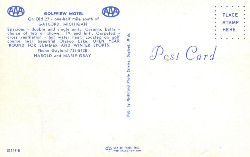 Golfview Motel - Old Postcard (newer photo)